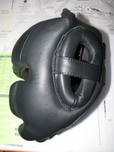Side view:  Notice extra padding side and ear